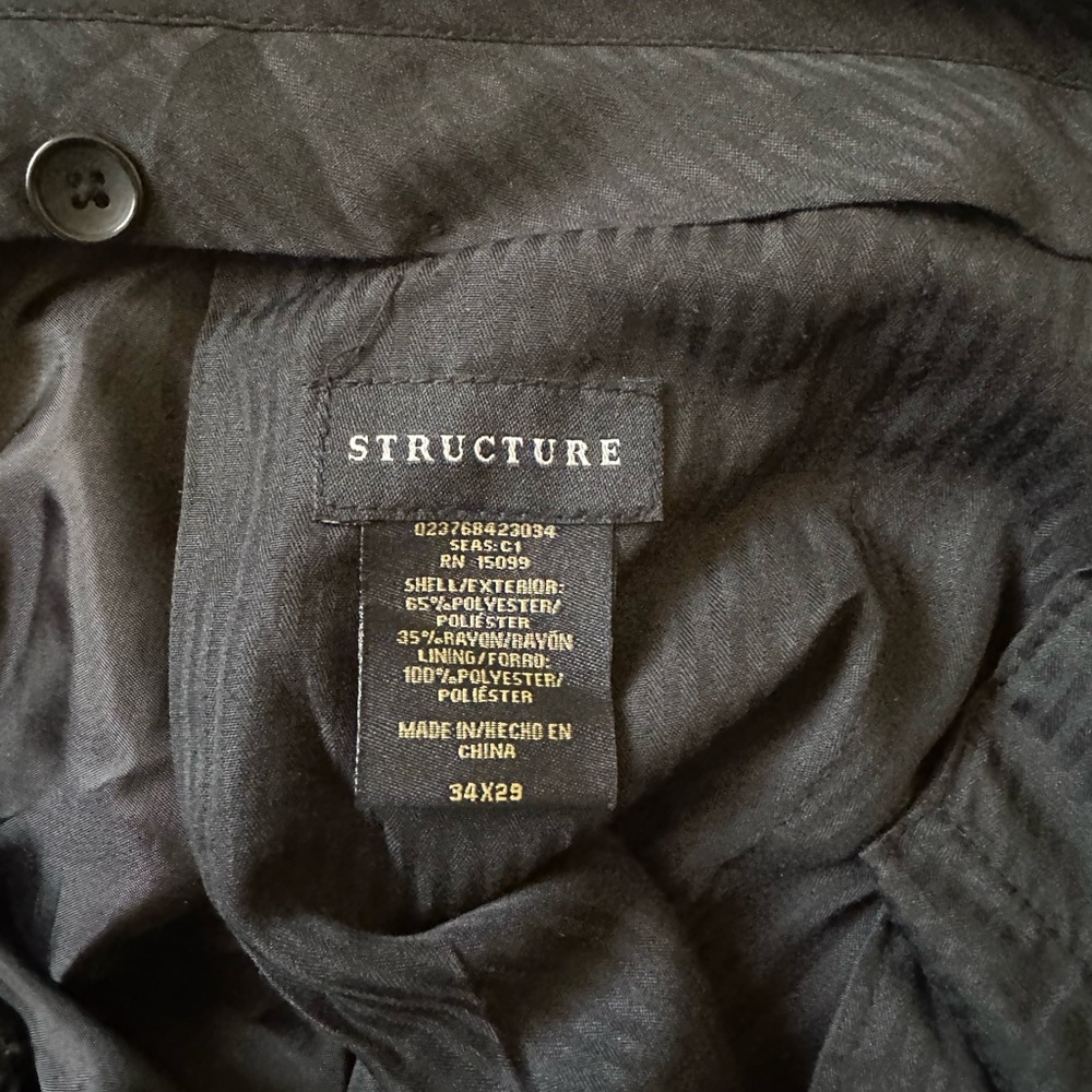 STRUCTURE SUIT PANTS 34x29 LIKE NEW